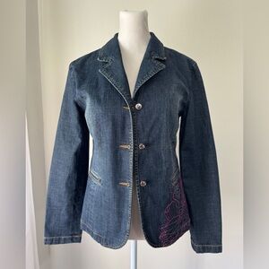 Vintage Y2K Embroidered Denim Jacket
